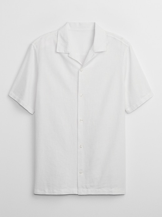 Image number 3 showing, Linen-Blend Vacay Shirt in Standard Fit