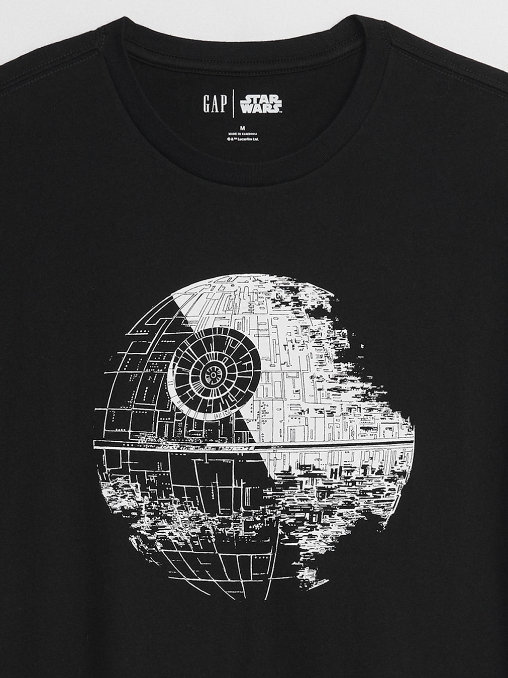 death star black and white