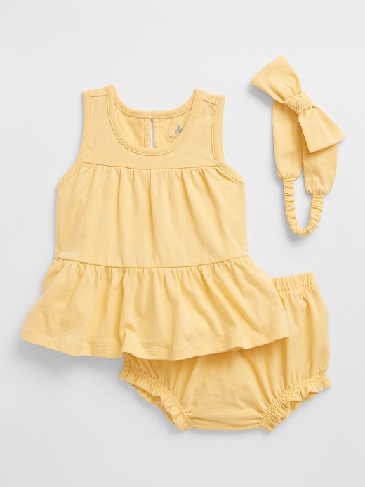 Image number 4 showing, Baby Tiered Three-Piece Outfit Set