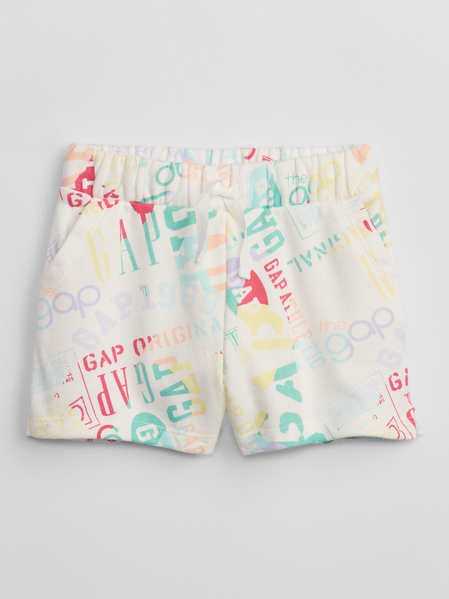 babyGap Logo Print Pull-On Shorts