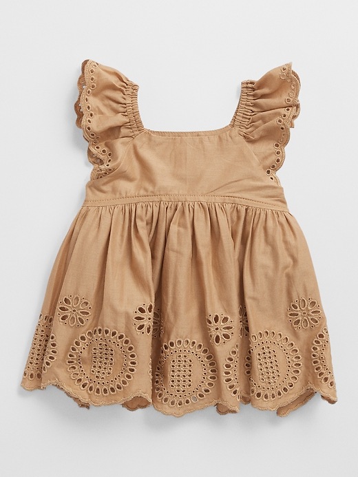 View large product image 2 of 3. Baby Eyelet Two-Piece Outfit Set