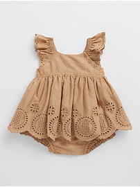 View large product image 3 of 3. Baby Eyelet Two-Piece Outfit Set