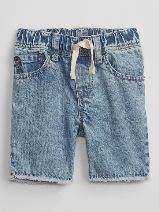 View large product image 1 of 2. babyGap Denim Pull-On Shorts with Washwell