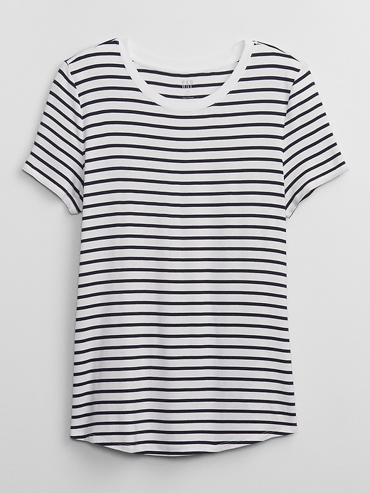 Image number 5 showing, Luxe Stripe Crewneck T-Shirt