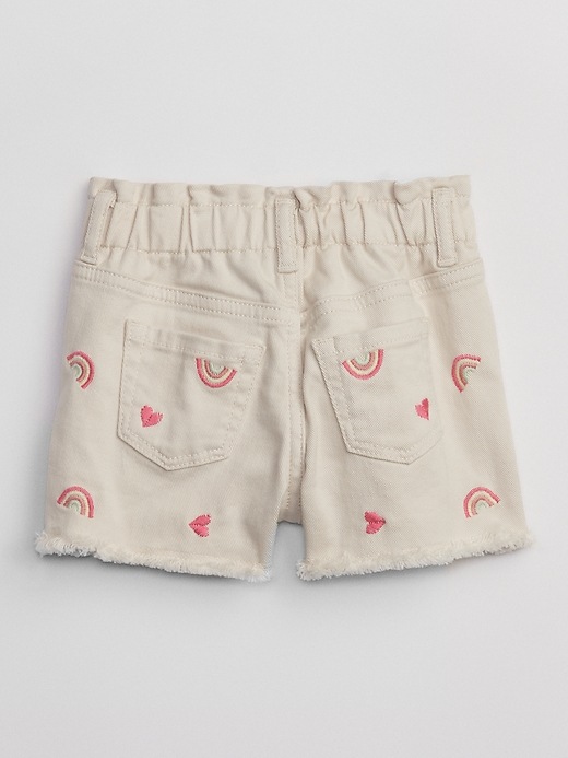 View large product image 2 of 2. babyGap Paperbag Mom Jean Shorts with Washwell