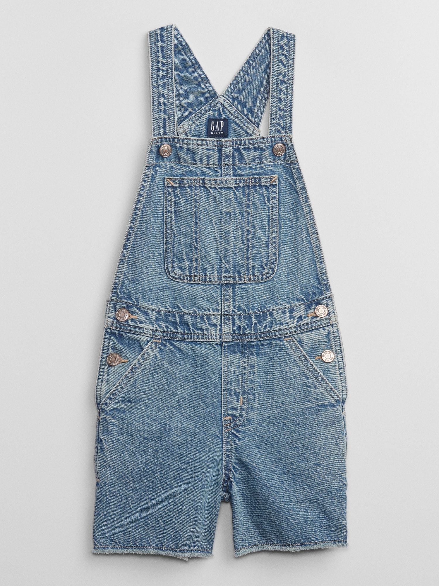 Kids Denim Shortalls with Washwell