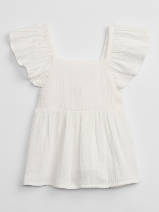 Image number 4 showing, babyGap Gauze Flutter Sleeve Top