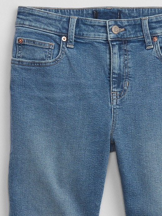 Image number 6 showing, 9" Mid Rise Denim Bermuda Shorts with Washwell