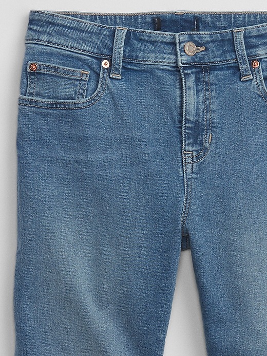 Image number 6 showing, 9" Mid Rise Denim Bermuda Shorts