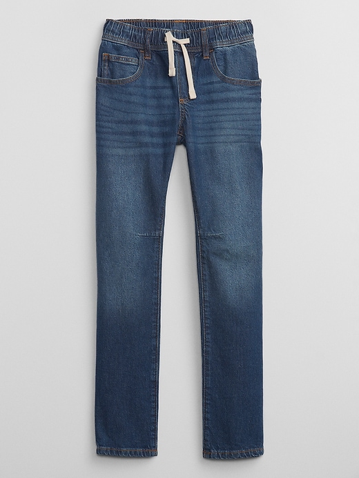 View large product image 1 of 3. Kids Slim Pull-On Jeans with Washwell
