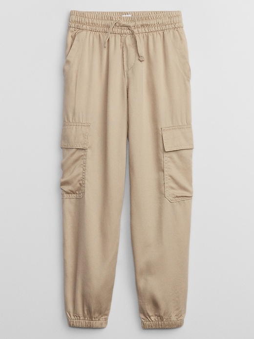 View large product image 1 of 1. Kids TENCEL Lyocell Cargo Joggers