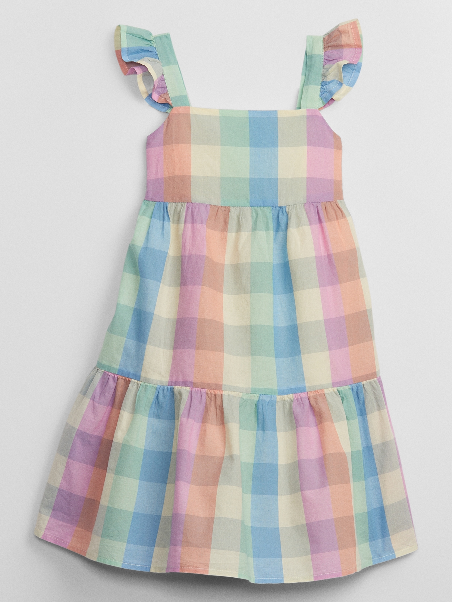 babyGap Flutter Plaid Midi Dress