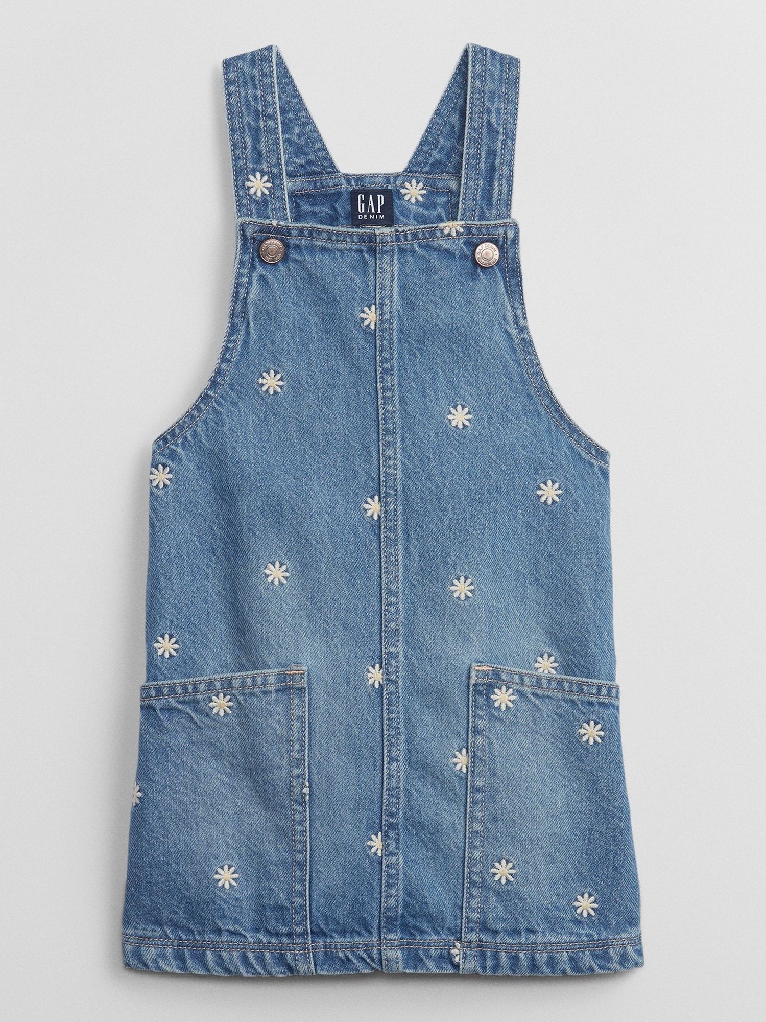 babyGap Embroidered Denim Skirtall with Washwell