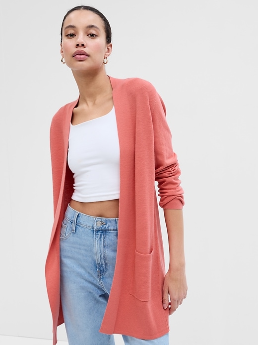 Long OpenFront Cardigan Gap Factory