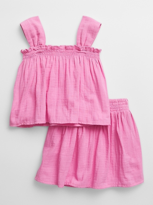 Image number 2 showing, babyGap Gauze Two-Piece Skirt Outfit Set