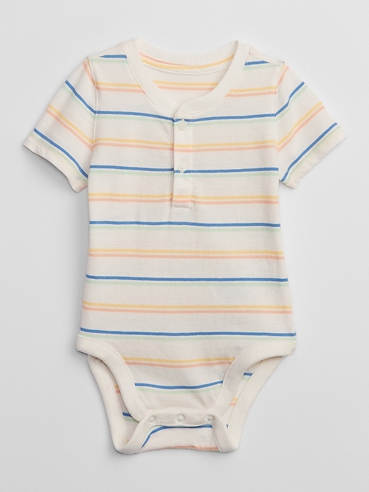View large product image 1 of 1. Baby Henley Bodysuit