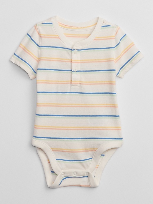 View large product image 1 of 1. Baby Henley Bodysuit