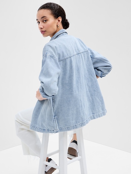 Image number 6 showing, Denim Shirt Jacket