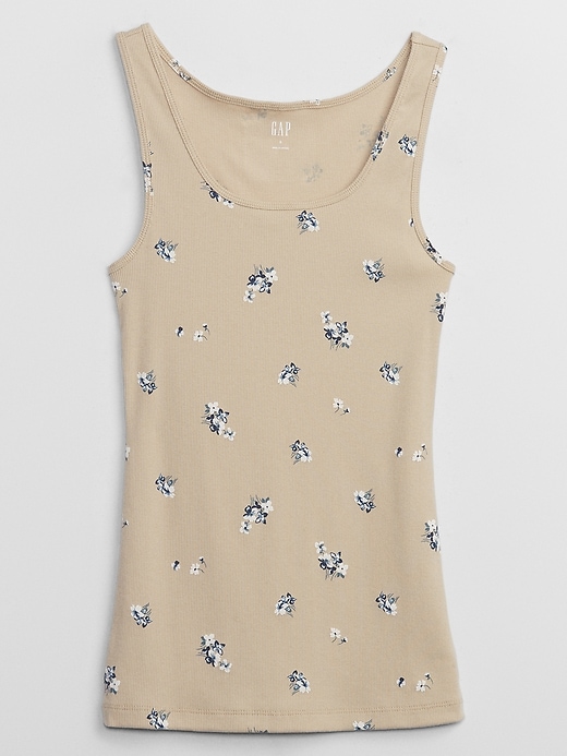 Image number 5 showing, Print Ribbed Tank Top