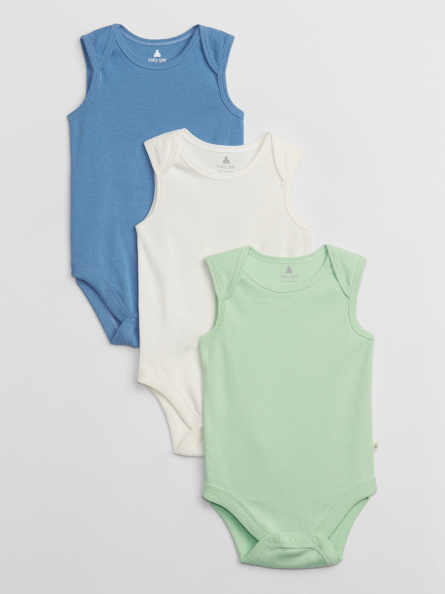 Baby Sleeveless Bodysuit (3-Pack)