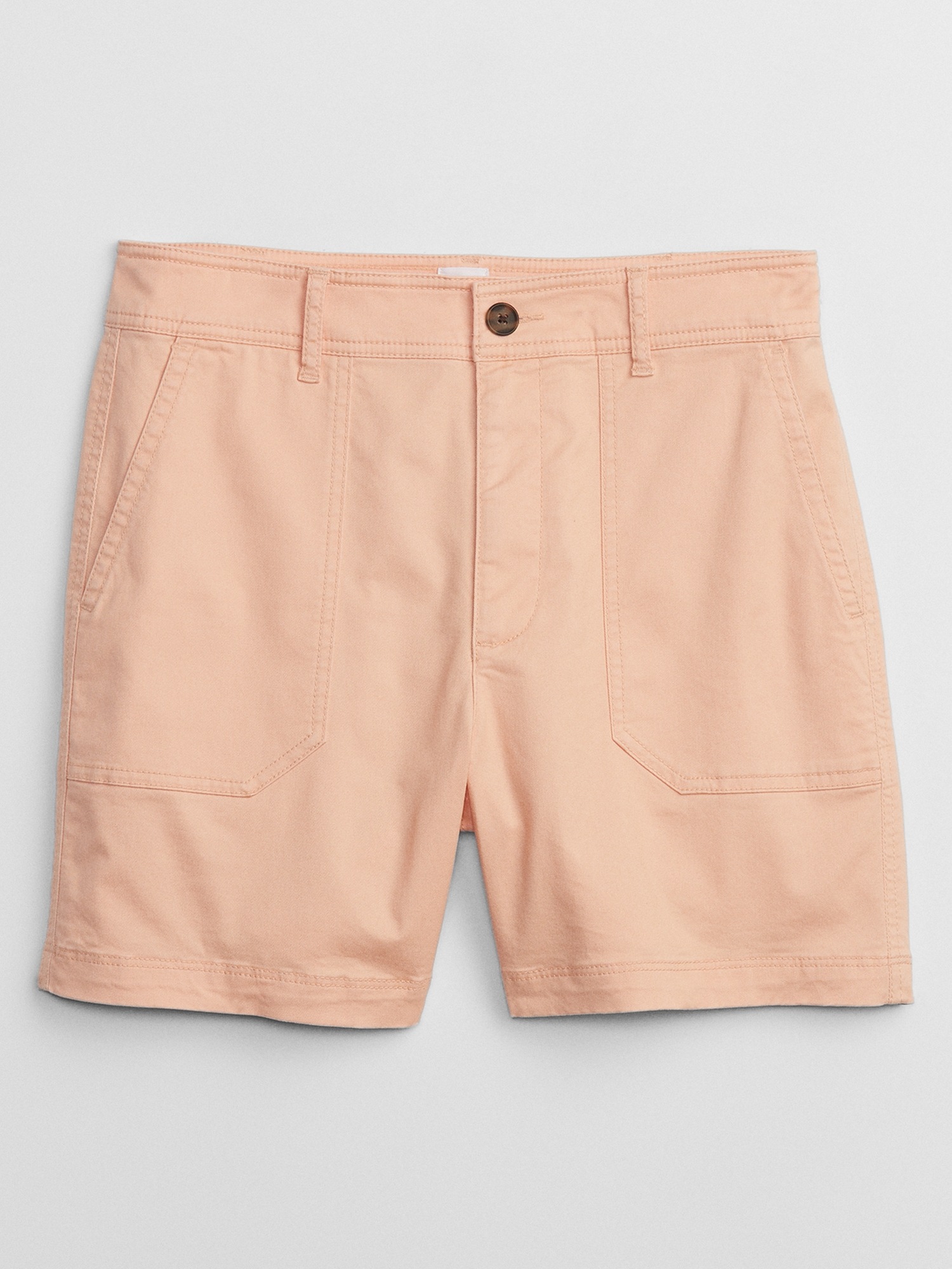 5" Mid Rise Girlfriend Khaki Shorts with Washwell Gap Factory