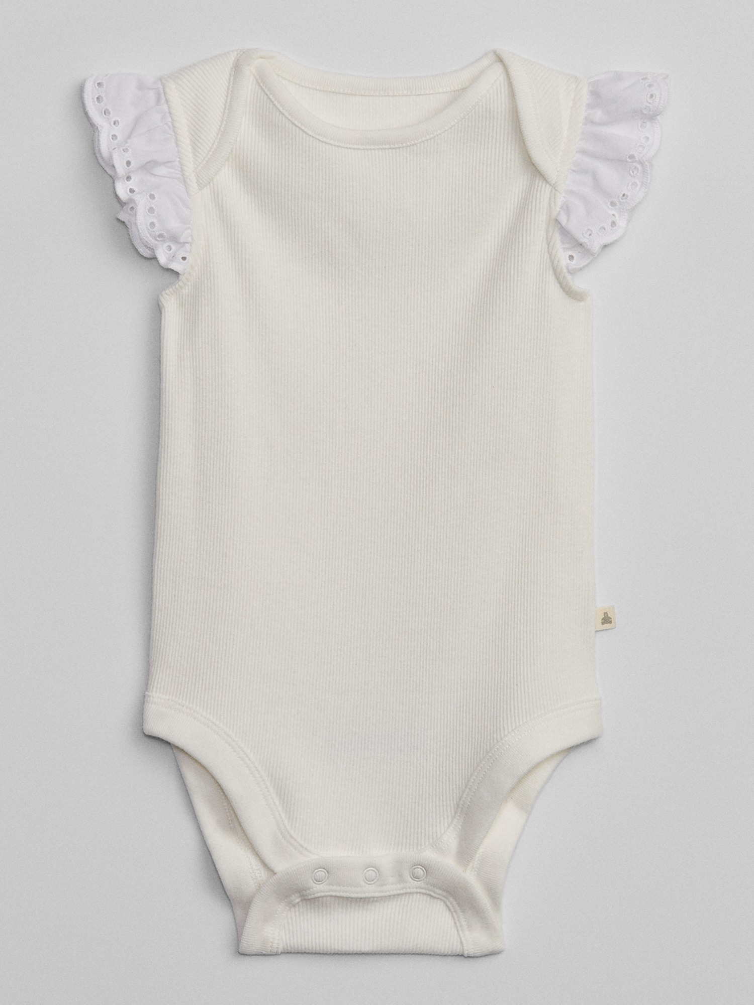 Baby Ribbed Flutter Bodysuit