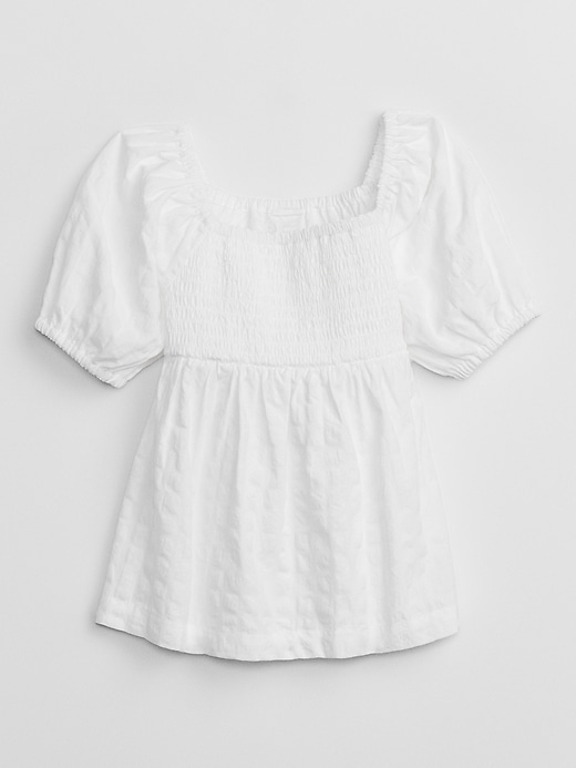Image number 1 showing, babyGap Smocked Puff Sleeve Top