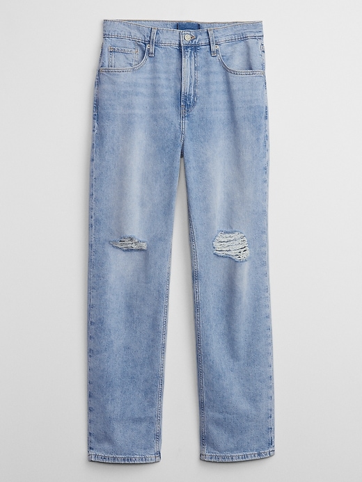 Image number 3 showing, High Rise Destructed '90s Loose Jeans