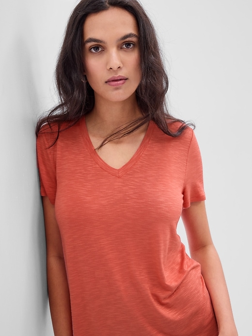 Image number 3 showing, Luxe V-Neck T-Shirt