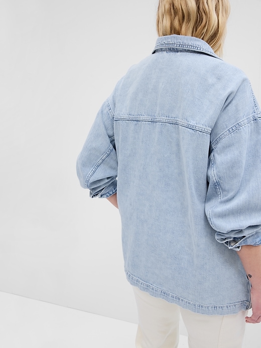 Image number 2 showing, Denim Shirt Jacket