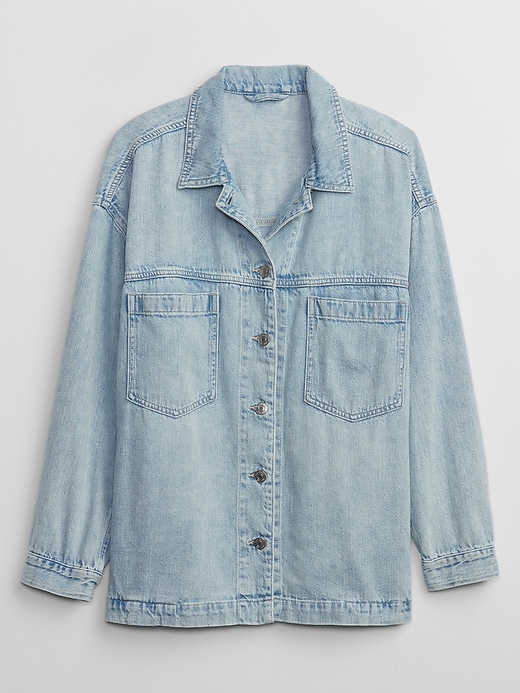 Image number 3 showing, Denim Shirt Jacket