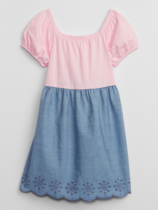 Image number 1 showing, babyGap Chambray Eyelet Dress