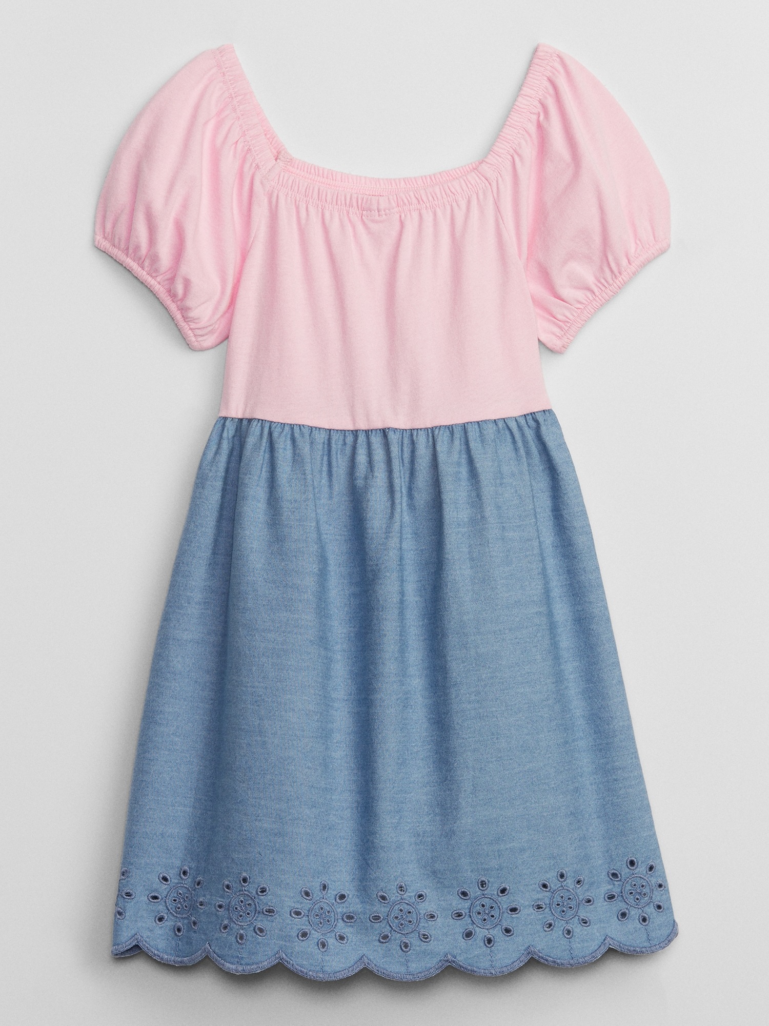 babyGap Chambray Eyelet Dress Gap Factory