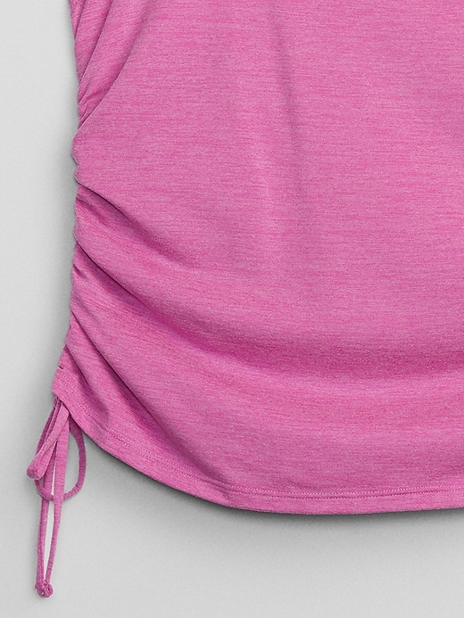 Image number 7 showing, GapFit Brushed Jersey Ruched Tank Top