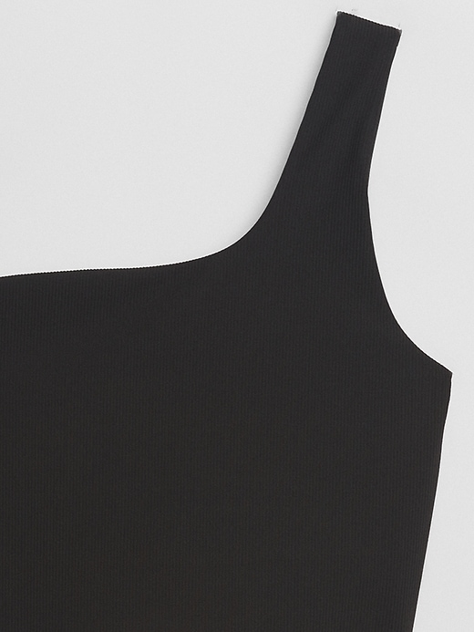 Image number 4 showing, GapFit Studio Ribbed One-Strap Sports Bra