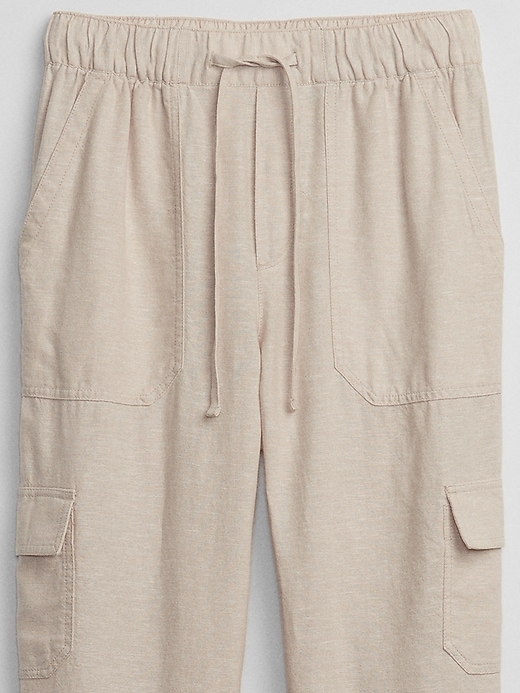 Image number 6 showing, Linen Easy Cargo Pants with Washwell