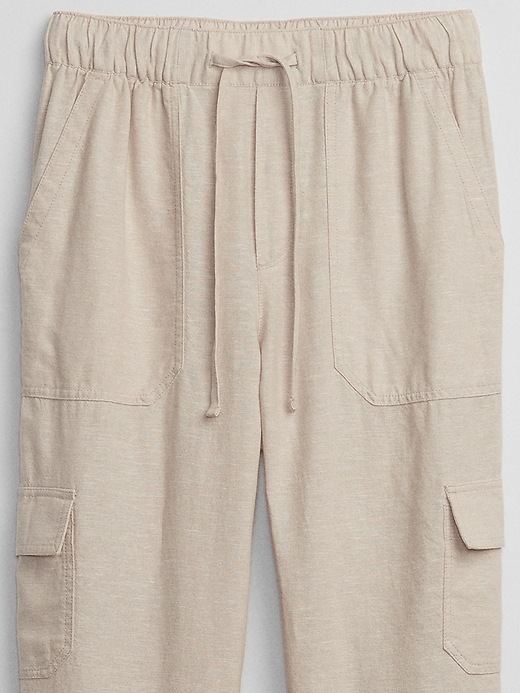 Image number 6 showing, Linen Easy Cargo Pants with Washwell