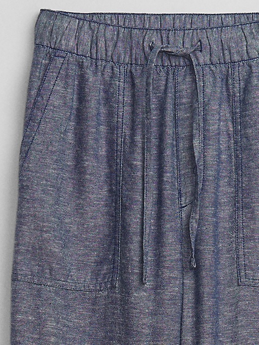 Image number 6 showing, Wide-Leg Linen-Blend Pants with Washwell