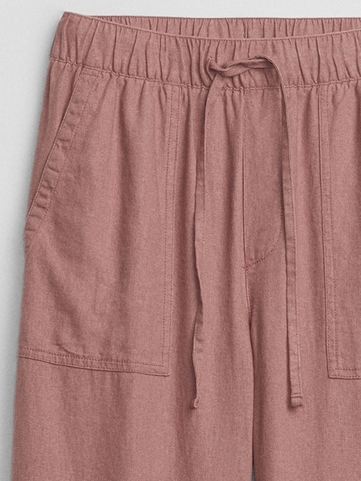 Image number 4 showing, Wide-Leg Linen-Blend Pants with Washwell
