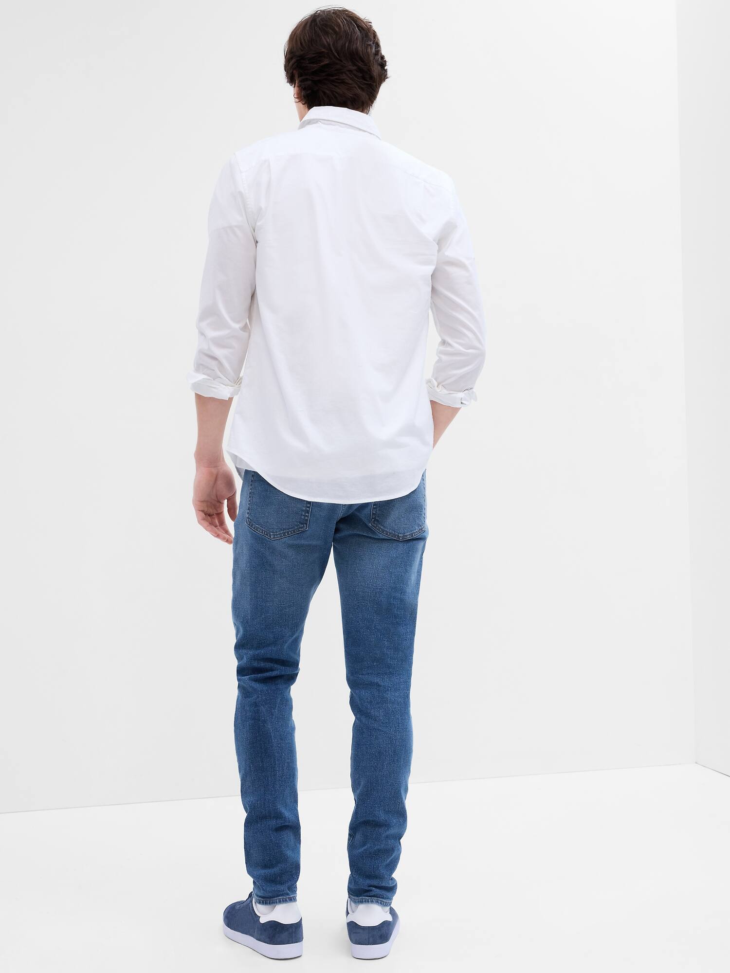 Destructed Slim Taper GapFlex Jeans Gap Factory