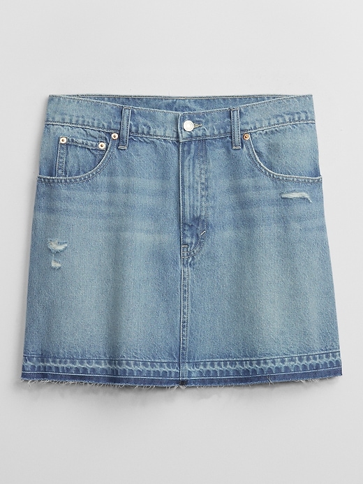 Image number 5 showing, Denim Mini Skirt