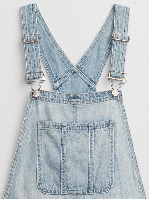 Image number 4 showing, Slouchy Denim Shortalls