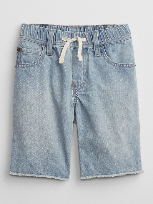 View large product image 1 of 5. Kids Slim Denim Pull-On Shorts with Washwell