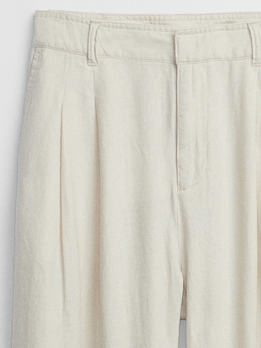 High Rise Wide-Leg Pleated Trousers Gap Factory