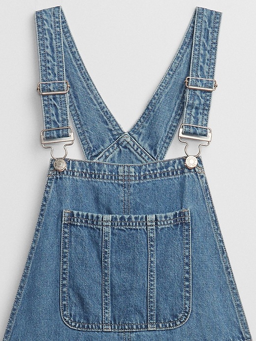 Image number 6 showing, Slouchy Denim Shortalls with Washwell