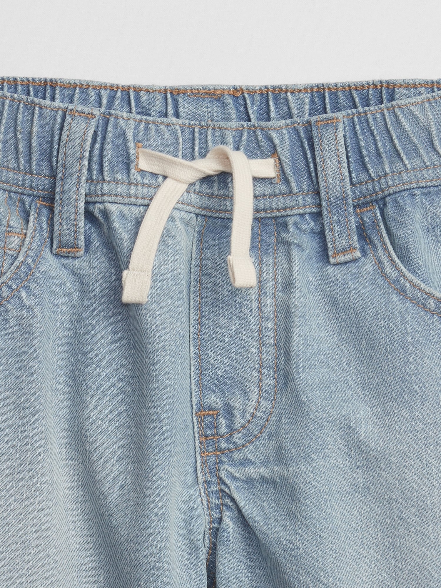 GenesinlifeShops PG - Monnalisa Girls Denim Shorts for Kids - Blue Wear  under jeans going for a walk PS Paul Smith