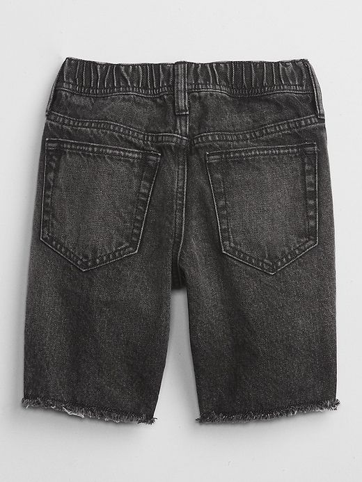 Image number 2 showing, Kids Slim Denim Pull-On Shorts