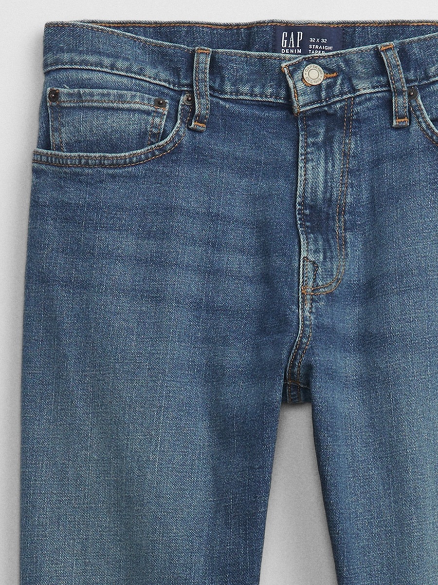 Straight Taper GapFlex Jeans with Washwell Gap Factory