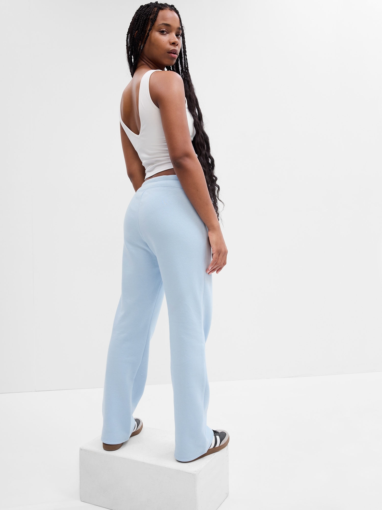 Vintage Soft Seamed Wide-Leg Sweatpants