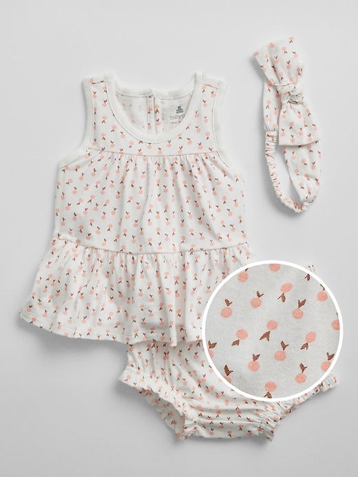 View large product image 1 of 3. Baby Tiered Three-Piece Outfit Set